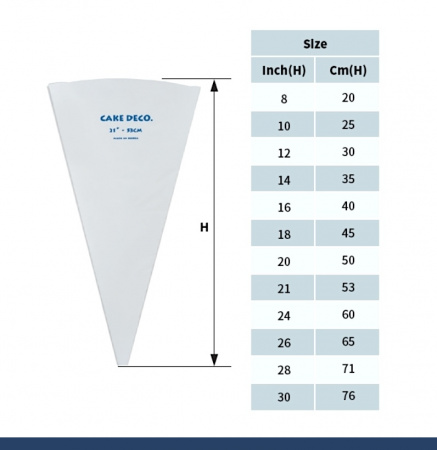Кондитерский мешок многоразовый нейлон с покрытием Тип 1 (FLEX, W/O)