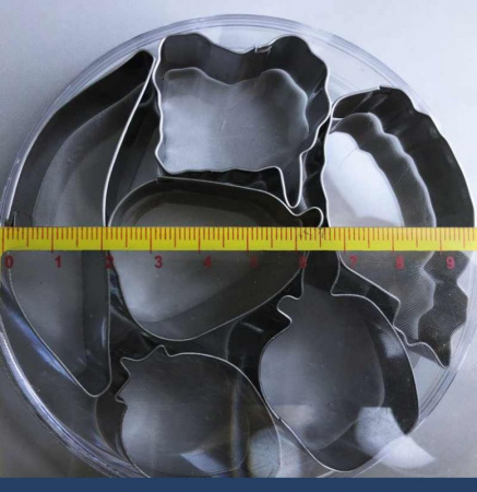 Вырубки Набор 6 шт Фрукты мини 20-50 мм, h 20 мм, нержавеющая сталь, Tulip Вырубки Набор 6 шт Фрукты мини 20-50 мм, h 20 мм, нержавеющая сталь, Tulip