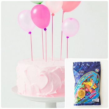 Топпер на торт - мини воздушные шарики | 100 шт. Топпер на торт - мини воздушные шарики | 100 шт.