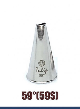 Кондитерская насадка 59°(59S) Tulip, Корея, прорезь 4.8 мм лепесток изогнутый правый, мини