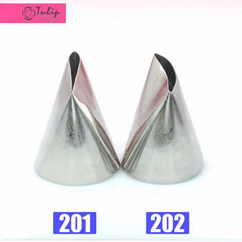 Кондитерские насадки для зефира лепесток большой 201 и 202 Набор 2 шт Эконом