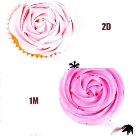 Набор кондитерских насадок 1M и 2D Tulip™, 2 шт, звёзды 6 лучей, Korea