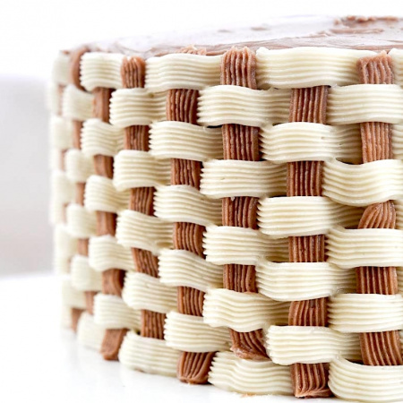 Кондитерская насадка 98 Tulip™ лента с зубчиками ракушка (Shell Basketweave) малая, прорезь 10 мм