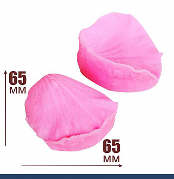 Молд силиконовый (вайнер) лепесток Розы, комплект 2 шт (70•70 мм) c041 Молд силиконовый (вайнер) лепесток Розы, комплект 2 шт (70•70 мм) c041