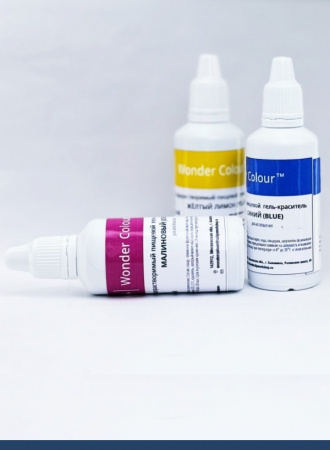 Базовый набор пищевых гелевых красителей 3 шт•50 мл Tulip Wonder Colour