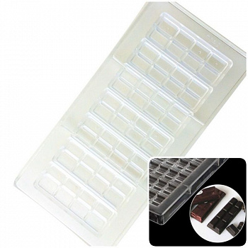 Поликарбонатная форма для шоколада 275*135*24 мм | Помадка мод.2407 Поликарбонатная форма для шоколада 275*135*24 мм | Помадка мод.2407