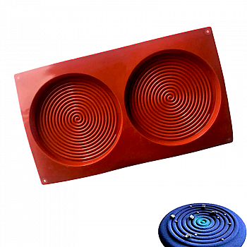 Форма для выпечки силиконовая Тортинка-Спираль 2 фигуры диам.135 мм Форма для выпечки силиконовая Тортинка-Спираль 2 фигуры диам.135 мм