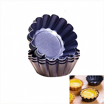 Форма Капкейк для выпечки металлическая антипригарная | Набор 6 шт Форма Капкейк для выпечки металлическая антипригарная | Набор 6 шт